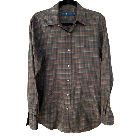 Ralph Lauren Other - Ralph Lauren Men's Classic Oxford Dark Plaid Button Down Size Small